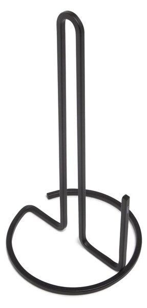 Čierny oceľový držiak na kuchynské utierky ø 17 cm Squire – Umbra