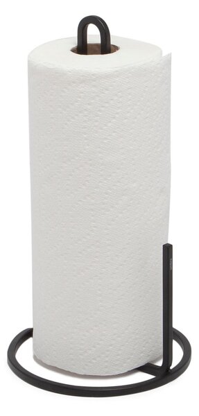 Čierny oceľový držiak na kuchynské utierky ø 17 cm Squire – Umbra