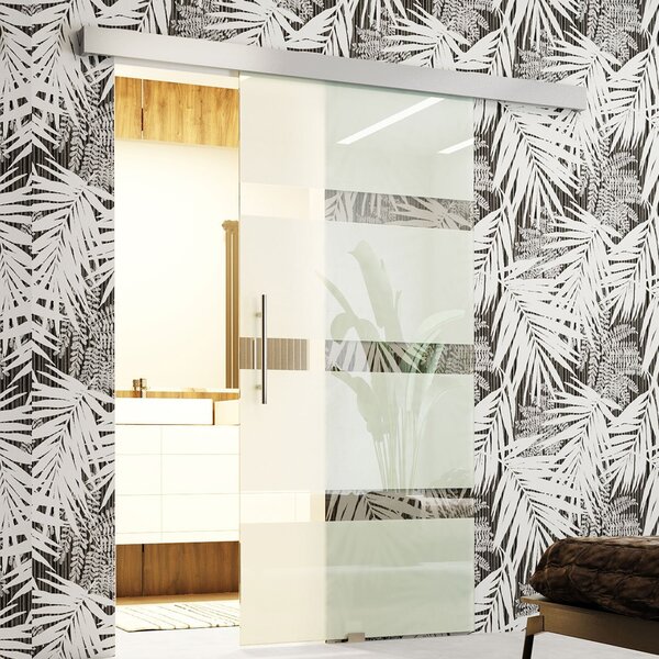 Interiérové posuvné sklenené dvere MARISOL 3 - 80 cm, pieskované