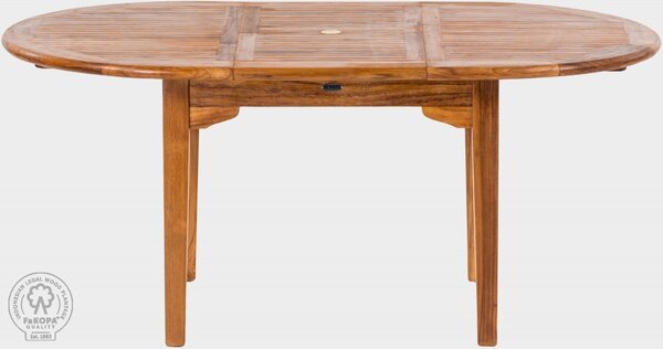 FaKOPA s. r. o. ELEGANTE - záhradný teakový rozkladací stôl 100 x 130-180 cm