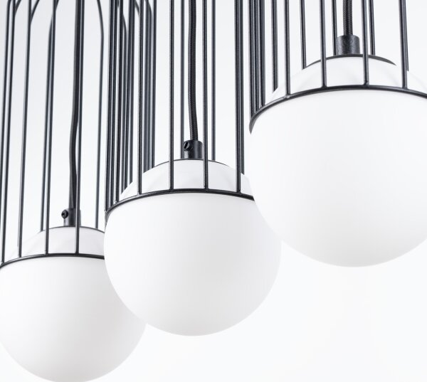 Sollux SL.1334 - Luster na lanku BRINA 3xG9/8W/230V čierna