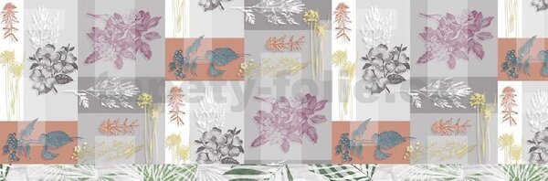 Obrus PVC 3581512, metráž, 20 m x 140 cm, kvetinová koláž, IMPOL TRADE