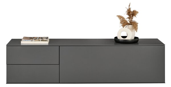 NÍZKA KOMODA, antracitová, 181/44/50 cm Dieter Knoll - TV nábytok