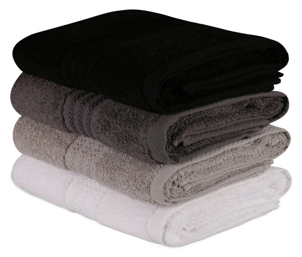 SADA UTERÁKOV NA RUKY, 50/90 cm, sivá, čierna, biela, tmavosivá - Kúpeľňový textil, Online Only