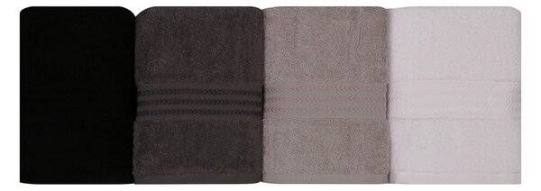 SADA UTERÁKOV NA RUKY, 50/90 cm, sivá, čierna, biela, tmavosivá - Kúpeľňový textil, Online Only