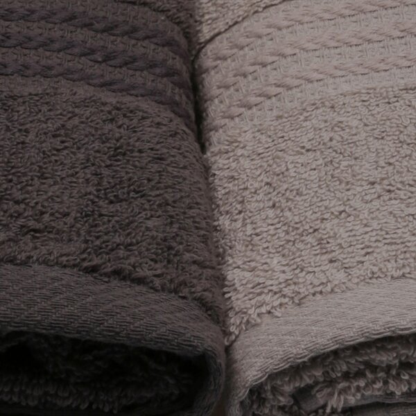 SADA UTERÁKOV NA RUKY, 50/90 cm, sivá, čierna, biela, tmavosivá - Kúpeľňový textil, Online Only