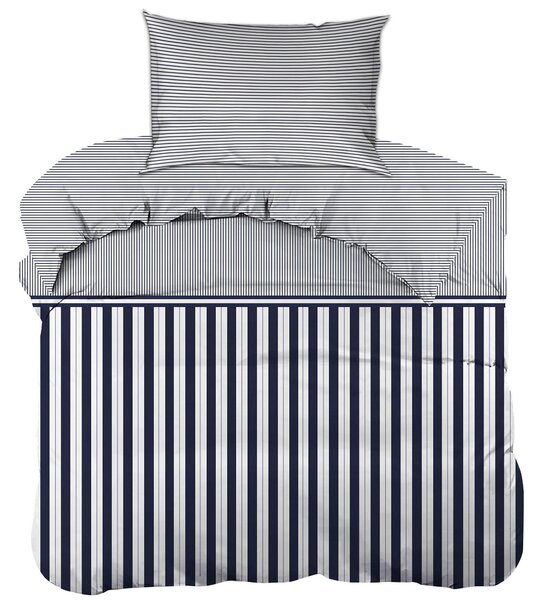 POSTEĽNÁ BIELIZEŇ, renforcé, tmavomodrá, 155/220 cm - Online Only bytové doplnky, Online Only
