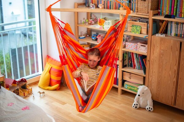 La Siesta DOMINGO BASIC CARIBIC - závesné hojdacie kreslo z vodeodolného materiálu
