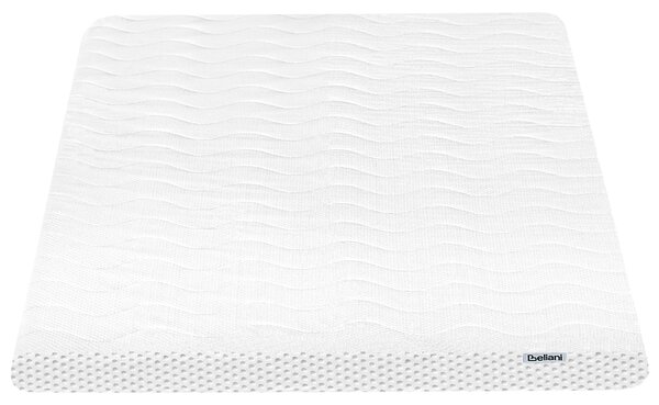 Vrchný matrac biela gélová pena polyesterový poťah 90 x 200 cm topper podložka na posteľ spálňa