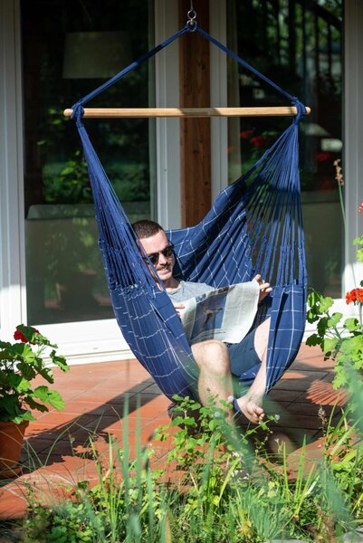 La Siesta DOMINGO COMFORT MODERN - závesné hojdacie kreslo vydrží rozmary počasia aj intenzívne zaťaženie