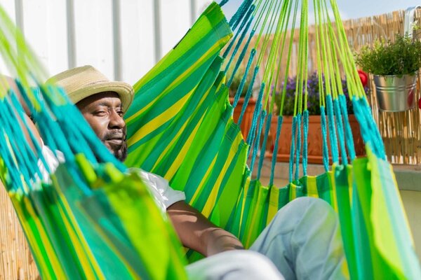 La Siesta Závesné hojdacie kreslo DOMINGO COMFORT CARIBIC - lime