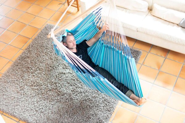 La Siesta HABANA COMFORT PATTERN - závesné hojdacie kreslo spĺňa podmienky certifikácie GOTS i FSC