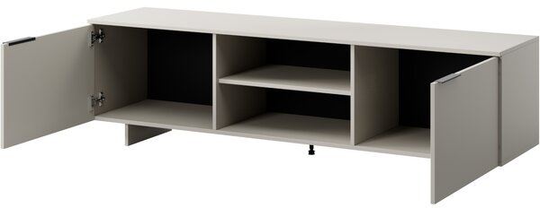 MEBLINE Komoda RTV MALMO 2D1P pieskovo béžová