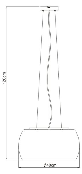 ZÁVESNÉ SVIETIDLO, 40/120 cm Collett's Monde - Online Only bytové doplnky, Online Only