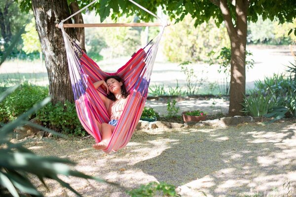 La Siesta HABANA COMFORT PATTERN - závesné hojdacie kreslo spĺňa podmienky certifikácie GOTS i FSC