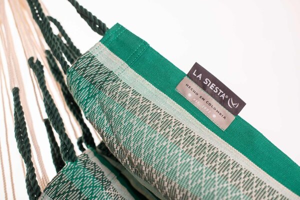 La Siesta Závesné hojdacie kreslo HABANA KINGSIZE PATTERN - agave