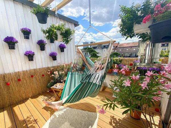 La Siesta HABANA COMFORT PATTERN - závesné hojdacie kreslo spĺňa podmienky certifikácie GOTS i FSC