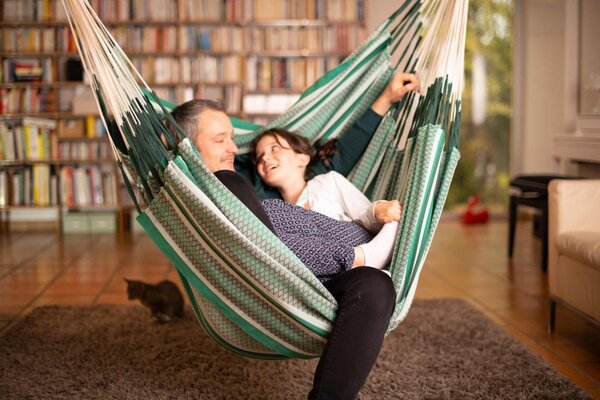 La Siesta HABANA COMFORT PATTERN - závesné hojdacie kreslo spĺňa podmienky certifikácie GOTS i FSC