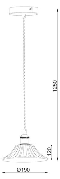 ZÁVESNÉ SVIETIDLO, 15/125 cm Novel - Online Only bytové doplnky, Online Only