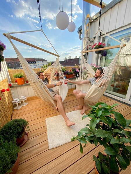 La Siesta HABANA KINGSIZE MONO - závesné hojdacie kreslo je priestranné a veľmi pohodlné