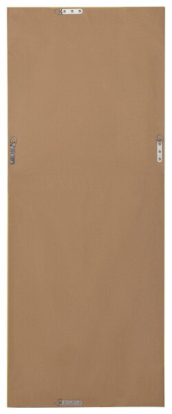 Nástenné zrkadlo biela sivá syntetický materiál sklo 50 x 130 cm obdĺžnikový tvar opotrebovaný vzhľad moderný rustikálny štýl