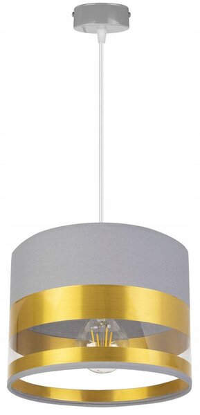 Závesné svietidlo Intense Gold, 1x textilné tienidlo (výber zo 6 farieb), (výber z 3 farieb konštrukcie)