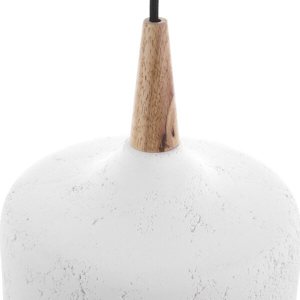 Závesná lampa biela so sadrovým tienidlom moderné stropné svietidlo do interiéru
