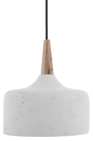Závesná lampa biela so sadrovým tienidlom moderné stropné svietidlo do interiéru