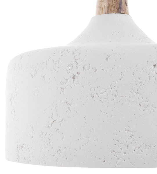 Závesná lampa biela so sadrovým tienidlom moderné stropné svietidlo do interiéru