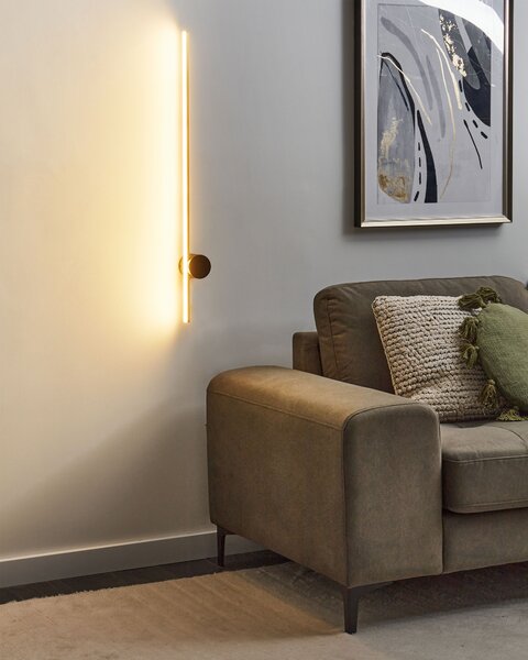 Nástenné LED svietidlo zlaté hliník železo 90 cm lampa na stenu obývacia izba spálňa moderný dizajn