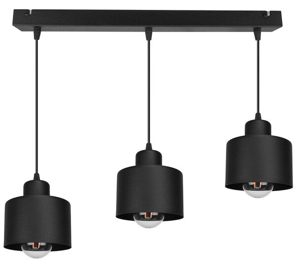 Závesné svietidlo Pattaya, 3x kovové tienidlo (výber z 3 farieb)