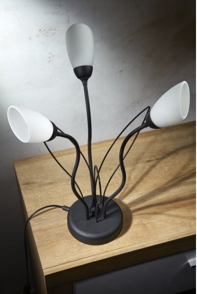 Jupiter 2065 - Stolová lampa GLORIOSA 3xG9/14W/230V čierna
