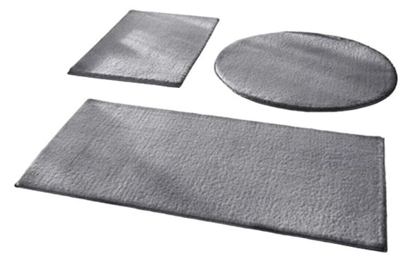 Sivé kúpeľňové predložky v súprave 3 ks 50x90 cm – Mila Home