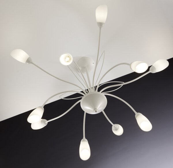 Jupiter 2061 - Luster na tyči GLORIOSA 10xG9/14W/230V krémová