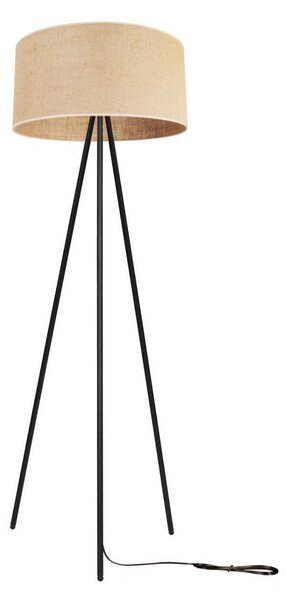 Stojacia lampa Juta, 1x jutové tienidlo, (výber z 3 farieb konštrukcie), m