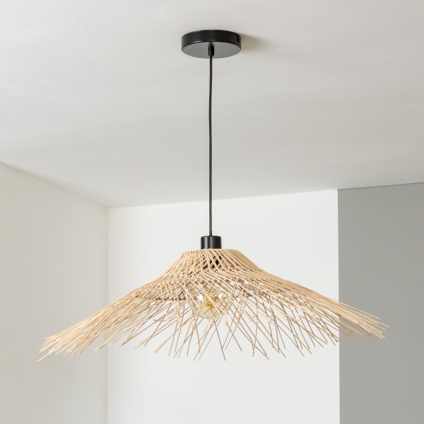 Brilagi - LED luster na lanku CERIA BOHO 1xE27/40W/230V pr. 70 cm bambus