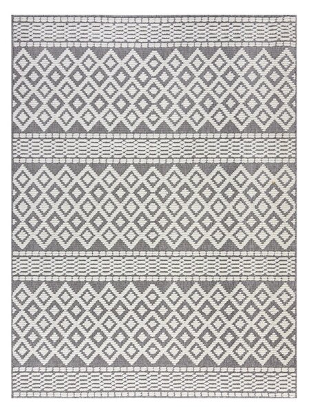 Sivý umývateľný koberec zo ženilky 80x160 cm Jhansi – Flair Rugs