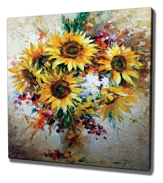Wallity Obraz na plátne Sunflowers KC265 45x45 cm