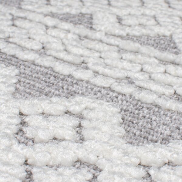 Sivý umývateľný koberec zo ženilky 80x160 cm Jhansi – Flair Rugs