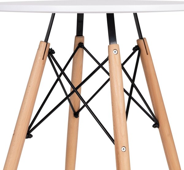 Jedálenský stôl 60 cm biely