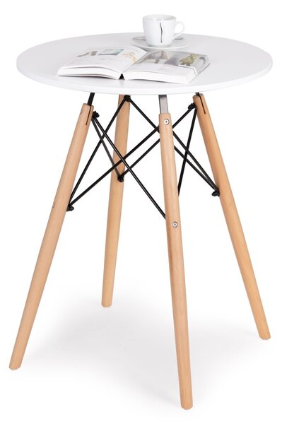 Jedálenský stôl 60 cm biely