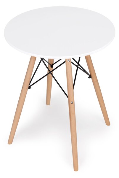 Jedálenský stôl 60 cm biely