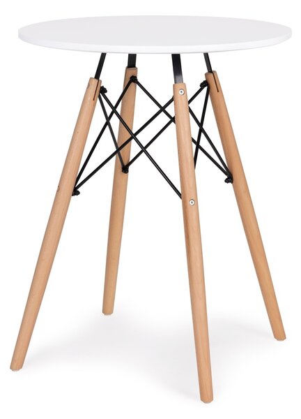 Jedálenský stôl 60 cm biely