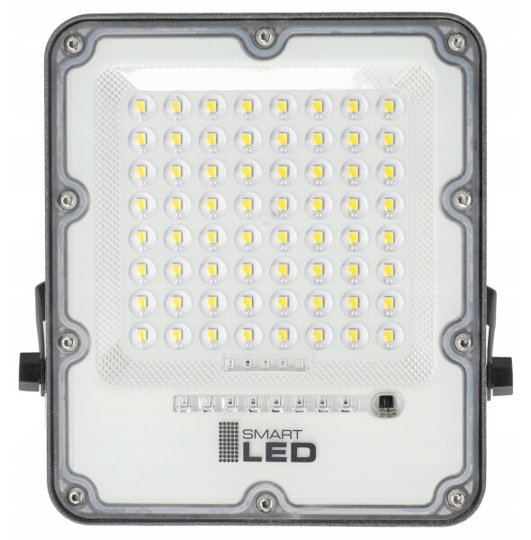 LED stmievateľný solárny reflektor LED/50W/3,2V 5000K 6000 mAh IP65 čierny + diaľkové ovládanie