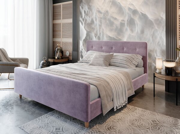Jednolôžková čalúnená posteľ NESSIE - 120x200, ružová