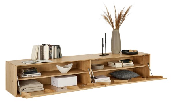 NÍZKA KOMODA, dub, farba duba, 242/44/50 cm Dieter Knoll - Komody
