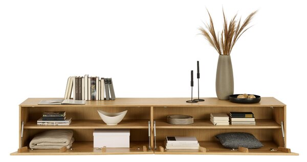 NÍZKA KOMODA, dub, farba duba, 242/44/50 cm Dieter Knoll - Komody