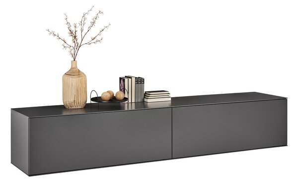 NÍZKA KOMODA, antracitová, 242/44/50 cm Dieter Knoll - TV nábytok