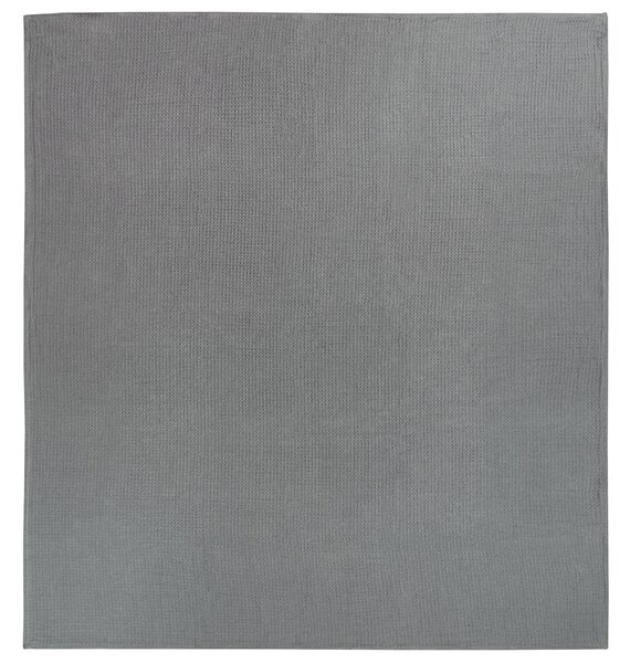 Deka tmavosivá bavlnená 200 x 220 cm jednofarebná posteľná prikrývka so vzorom spálňa