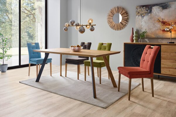 JEDÁLENSKÝ STÔL, divoký dub, farba duba, 180/90/75 cm Linea Natura - Stoly